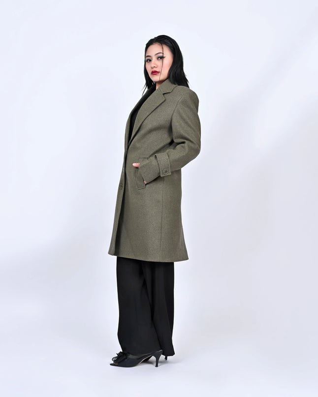 Women’s Olive Long Coat