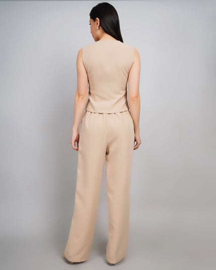 Premium Beige Tailored Co-ord Set