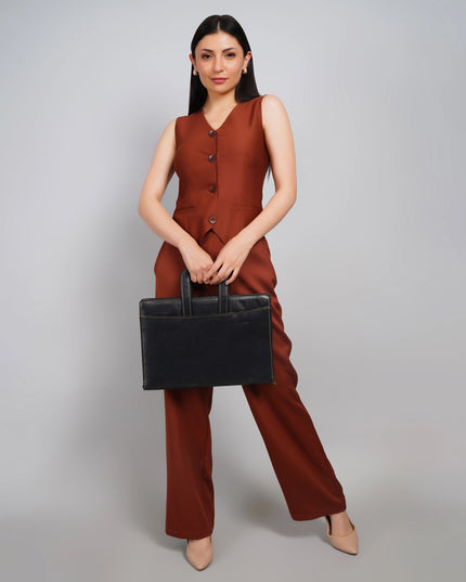 Premium Brown Tailored Co-ord Set