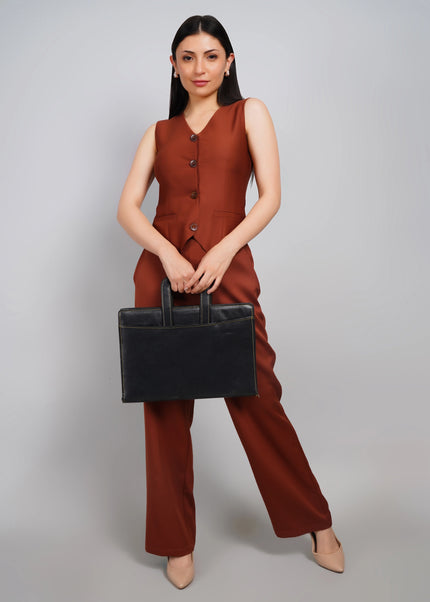 Premium Brown Tailored Co-ord Set
