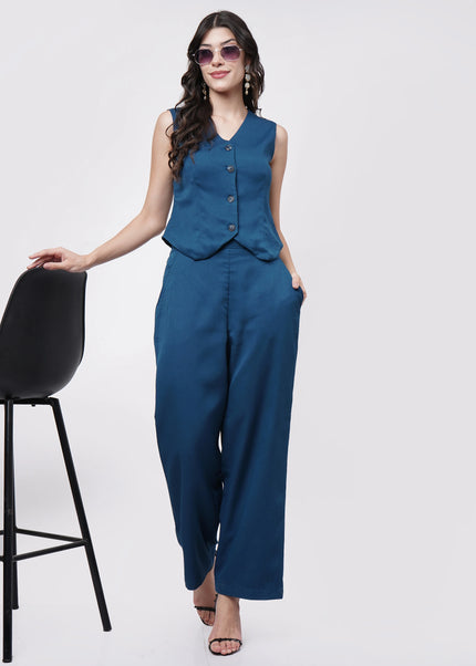 Teal Blue Co-ord Set
