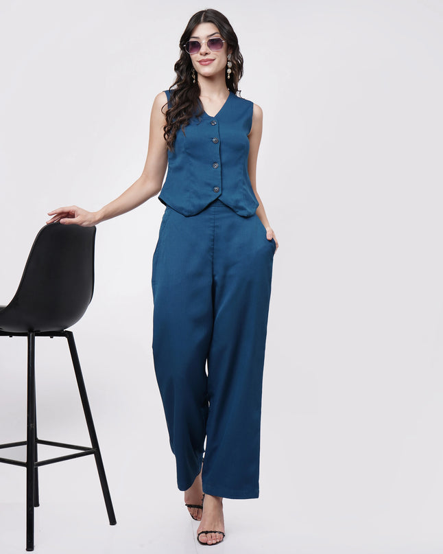 Teal Blue Co-ord Set