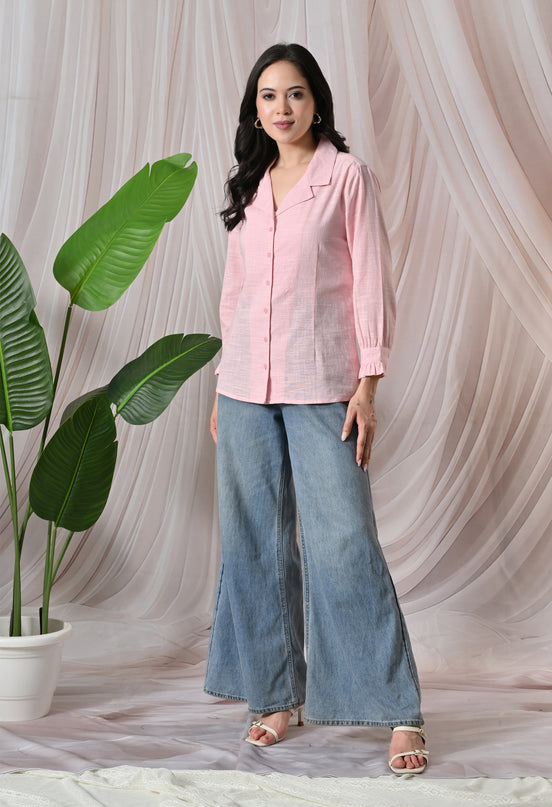 Pink Women's Casual Shirt