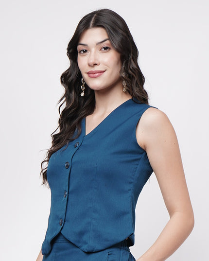 Teal Blue waistcoat