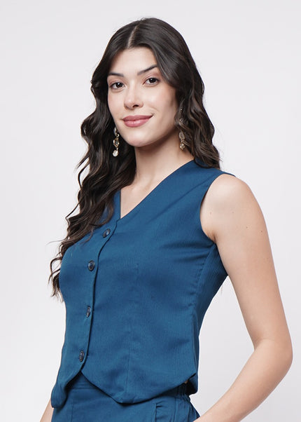 Teal Blue waistcoat