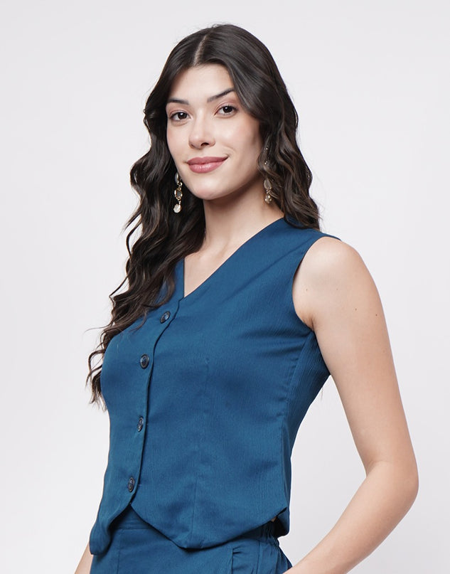 Teal Blue waistcoat