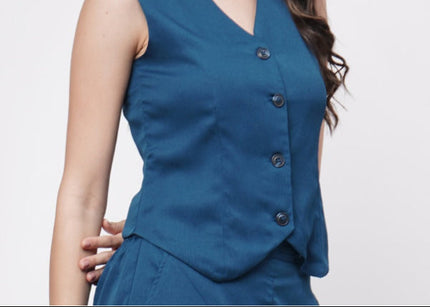 Teal Blue waistcoat