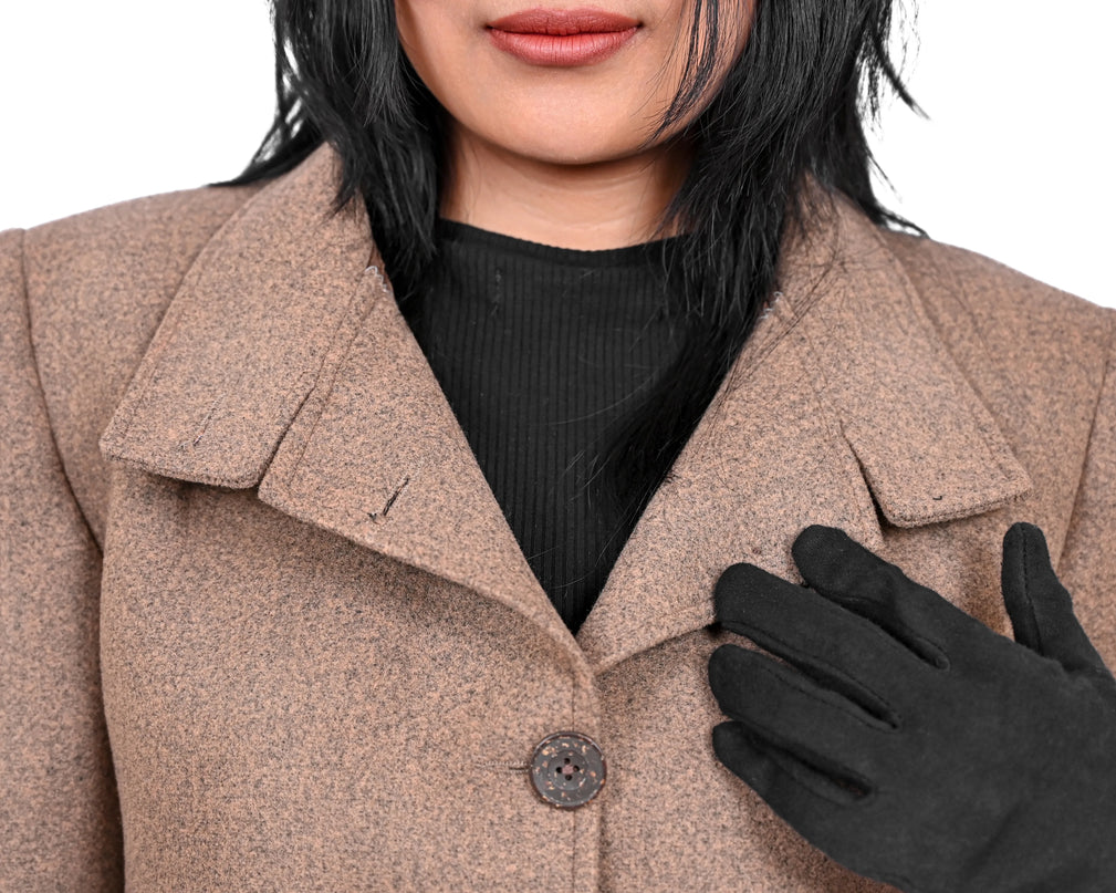 Beige Tailored Short Coat