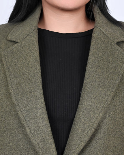 Women’s Olive Long Coat