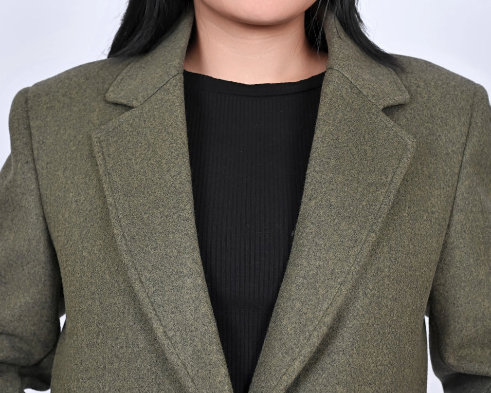 Women’s Olive Long Coat