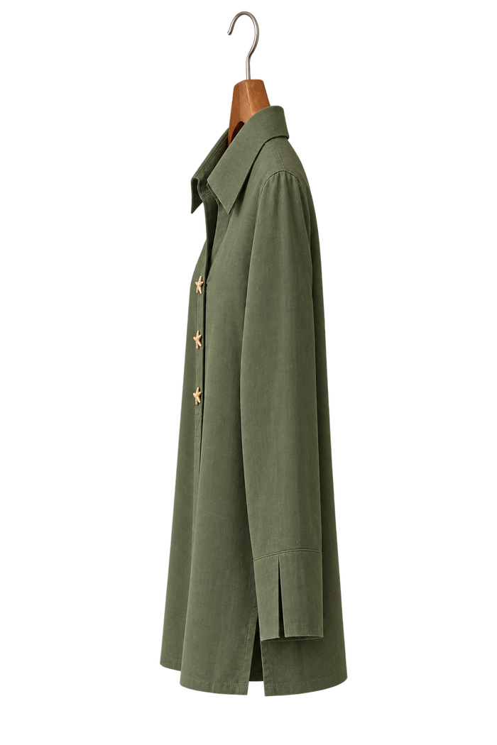 MYMASHA selected product 01 — AI reconstructed side hanger view