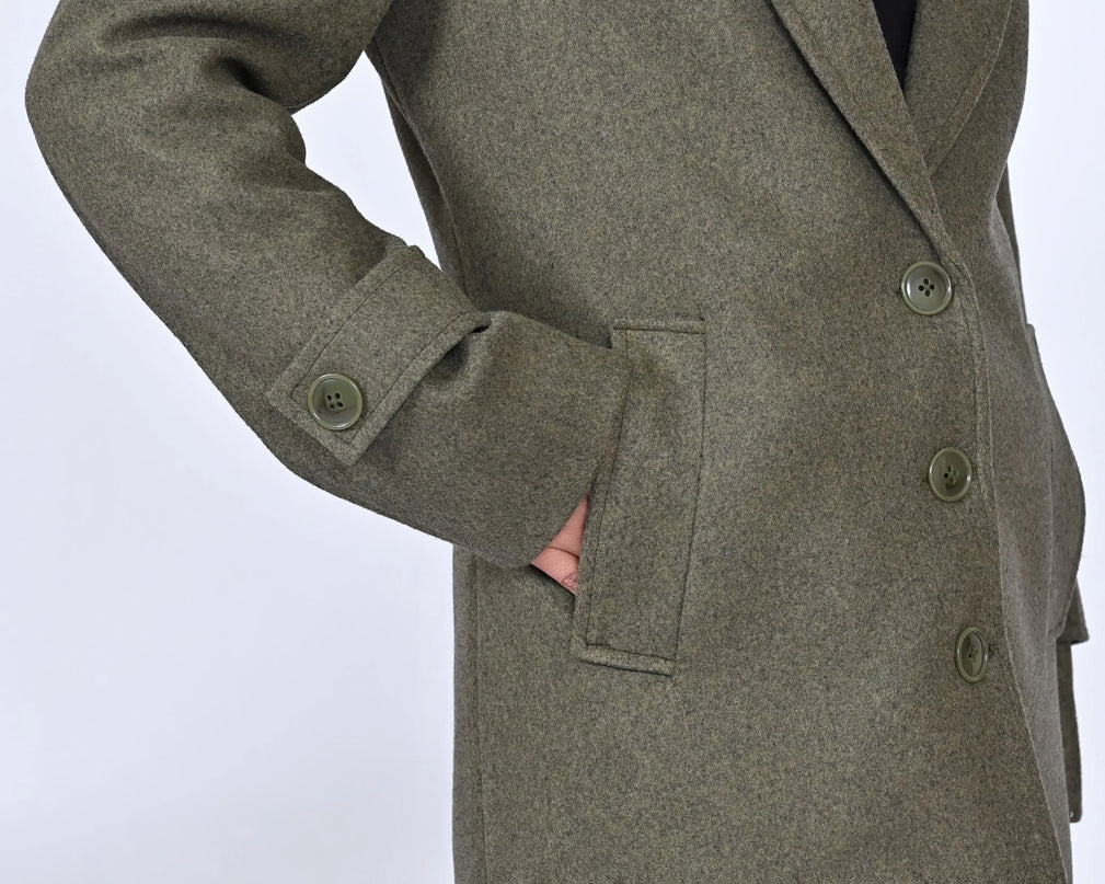 Women’s Olive Long Coat