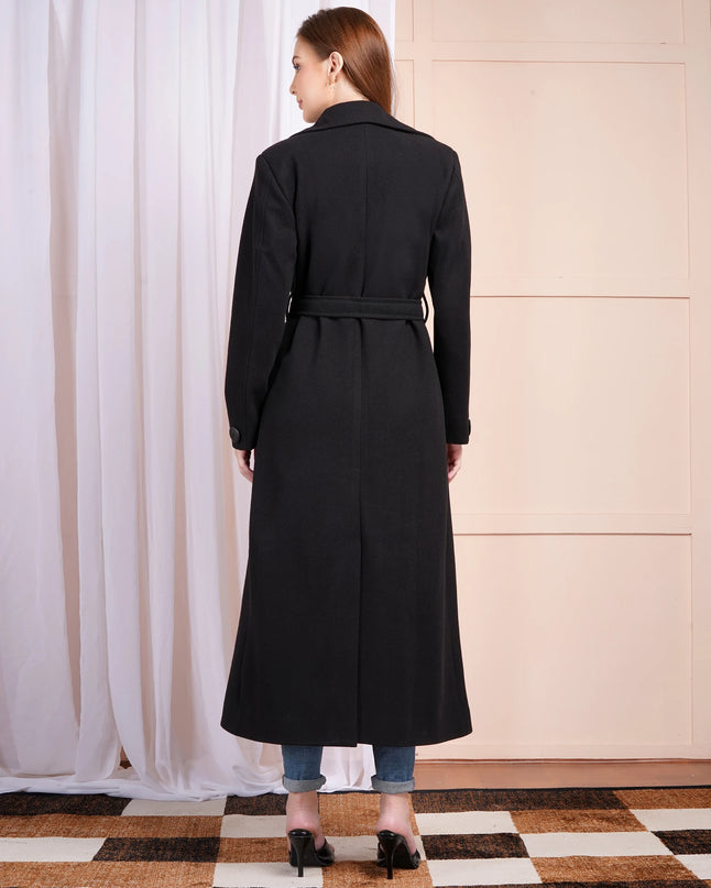 Black Oversized Trench Coat